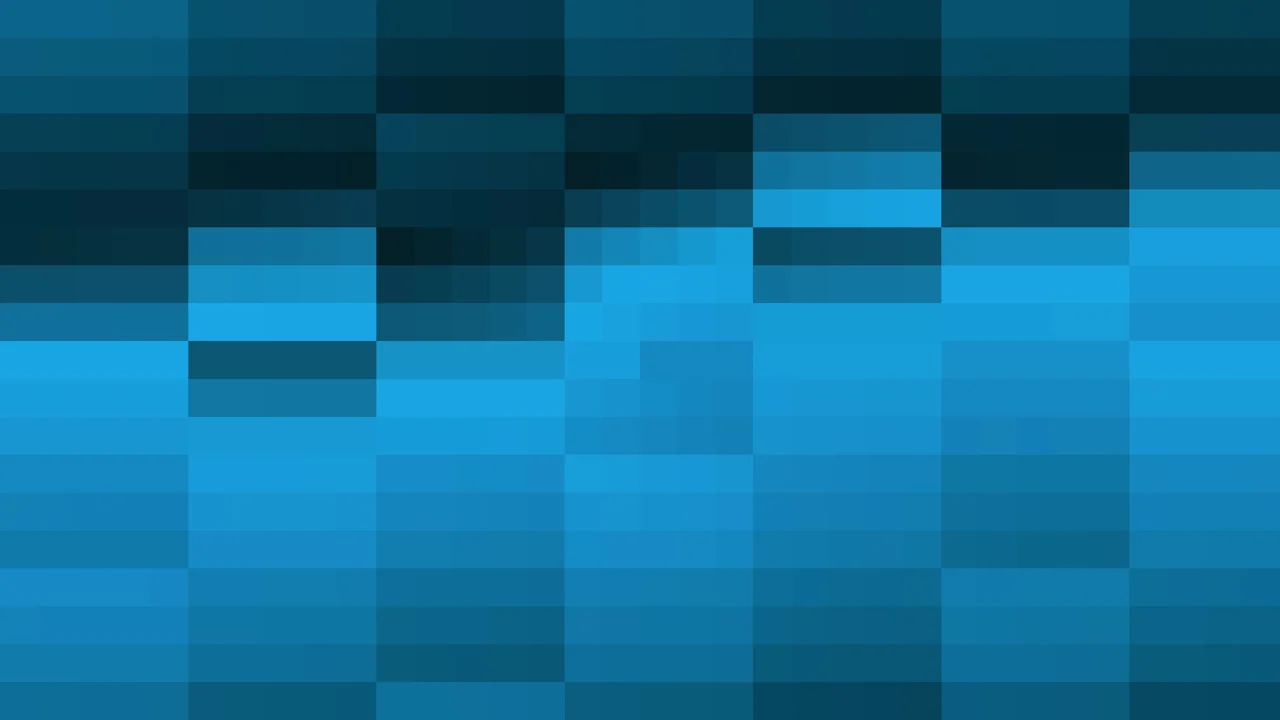 Imagen Still de Mosaico Denso de Píxeles Teal Oscuro y Teal en Barrido Vertical | Fondo JPG 4K