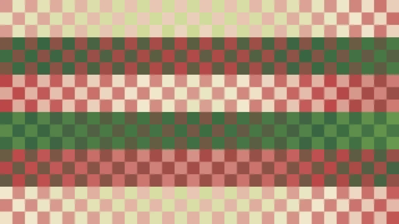 Imagen Still de Mosaico Denso de Píxeles Verde Lima y Rojo | Fondo JPG 4K