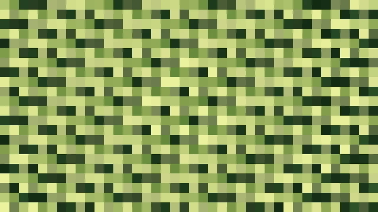 Imagen Still de Mosaico Denso de Píxeles Verde Lima y Verde Bosque | Fondo JPG 4K