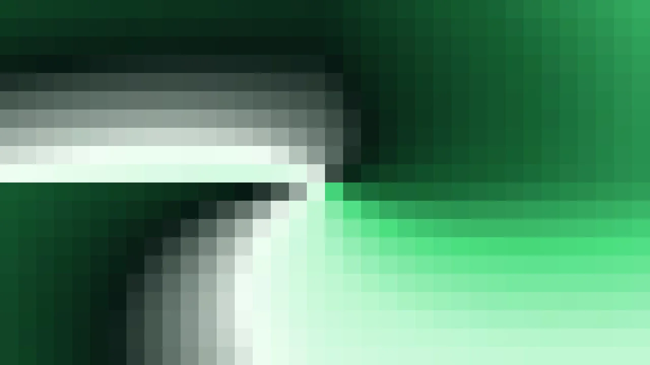 Imagen Still de Mosaico Denso de Píxeles Verde Menta y Verde en Molinete | Fondo JPG 4K