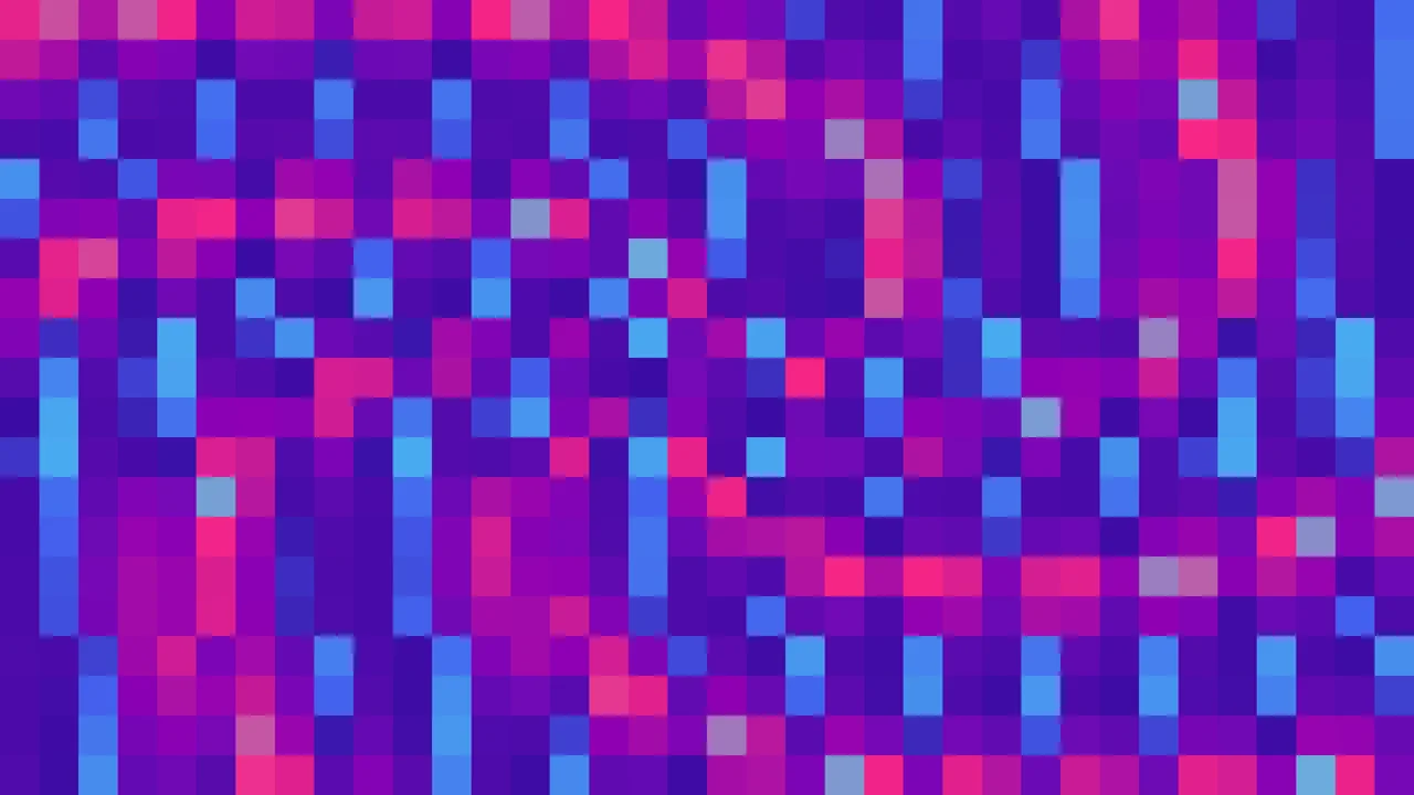 Imagen Still de Mosaico Denso de Píxeles Violeta Oscuro y Magenta en Caleidoscopio | Fondo JPG 4K