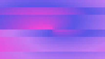 Mosaico denso de píxeles en tonos violeta y púrpura con espiral, imagen still VJ para escenario de iglesia