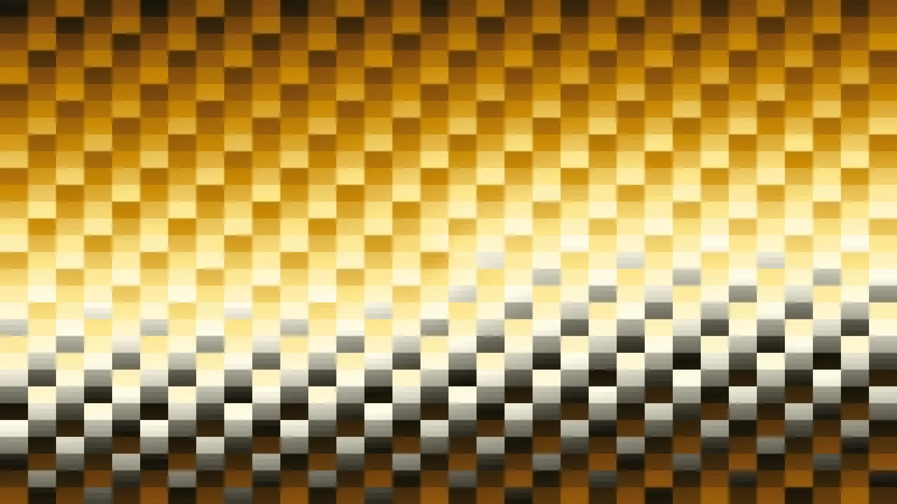 Imagen Still de Trama de Micro-Píxeles Amarillo Mantequilla y Terracota en Bandas Horizontales | Fondo JPG 4K