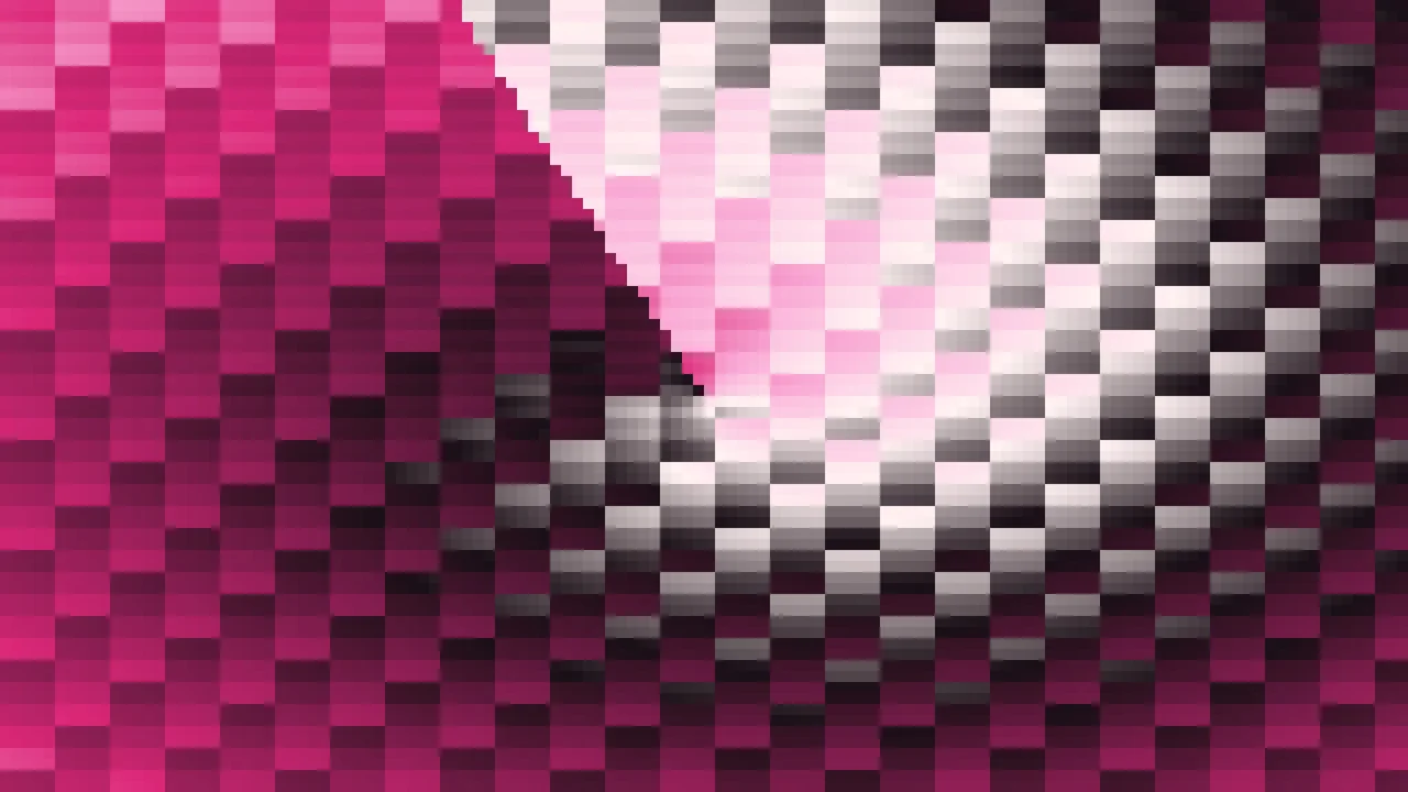 Imagen Still de Trama de Micro-Píxeles Magenta y Magenta Oscuro en Órbitas | Fondo JPG 4K