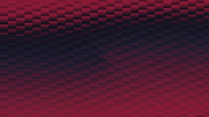 Trama de micro píxeles en tonos rojo y fucsia con barrido vertical, imagen still VJ para escenario de iglesia
