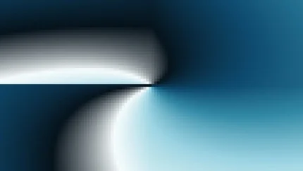 Trama de micro píxeles en tonos teal y oscuro con molinete, imagen still VJ para escenario de iglesia