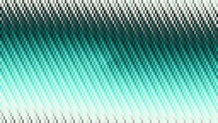 Trama de micro píxeles en tonos turquesa con bandas horizontales, imagen still VJ para escenario de iglesia