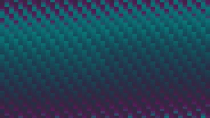 Trama de micro píxeles en tonos turquesa y púrpura con bandas horizontales, imagen still VJ para escenario de iglesia