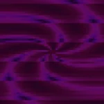 Trama de micro píxeles en tonos violeta y púrpura con caleidoscopio, imagen still VJ para escenario de iglesia