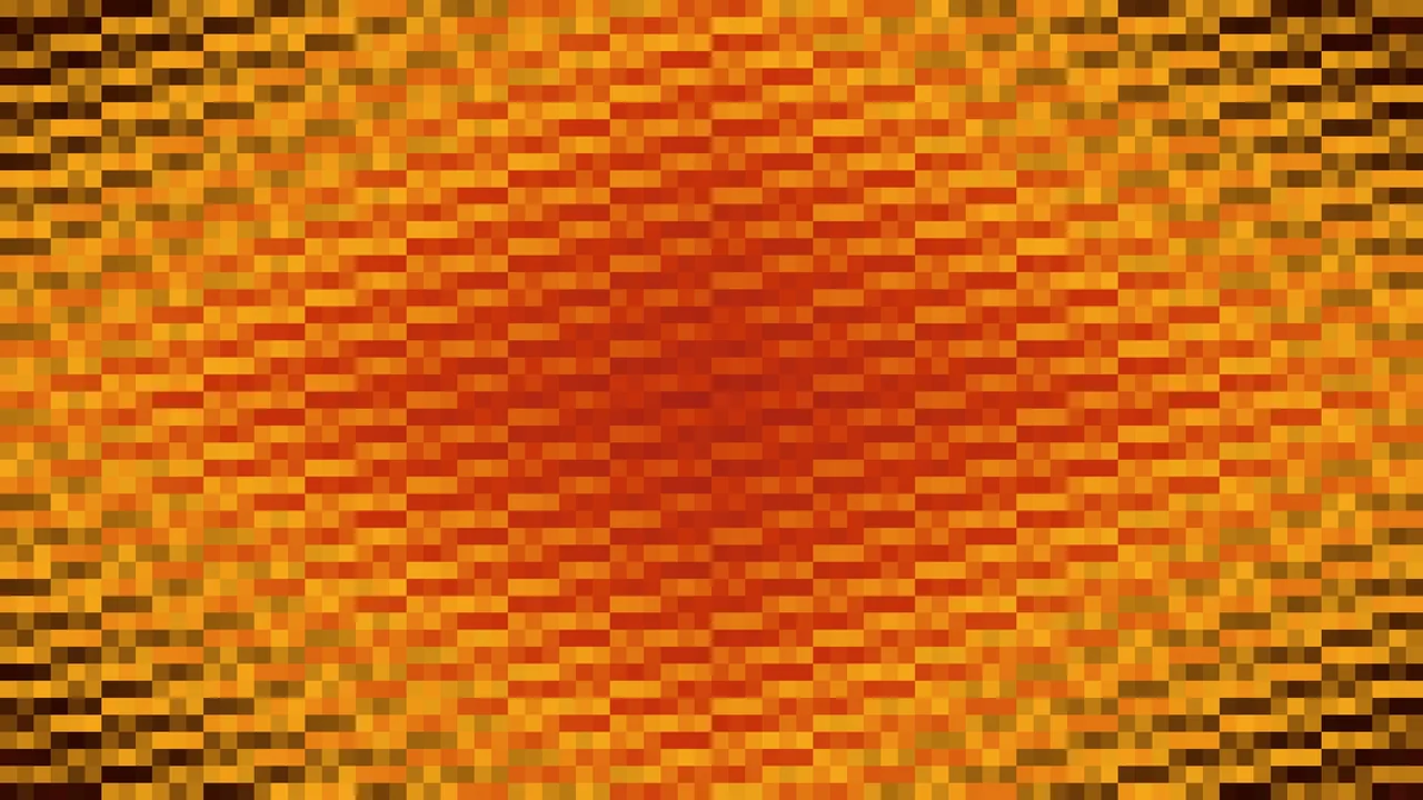 Imagen Still de Trama Fina de Píxeles Amarillo Dorado y Rojo Oscuro en Bandas Partidas | Fondo JPG 4K