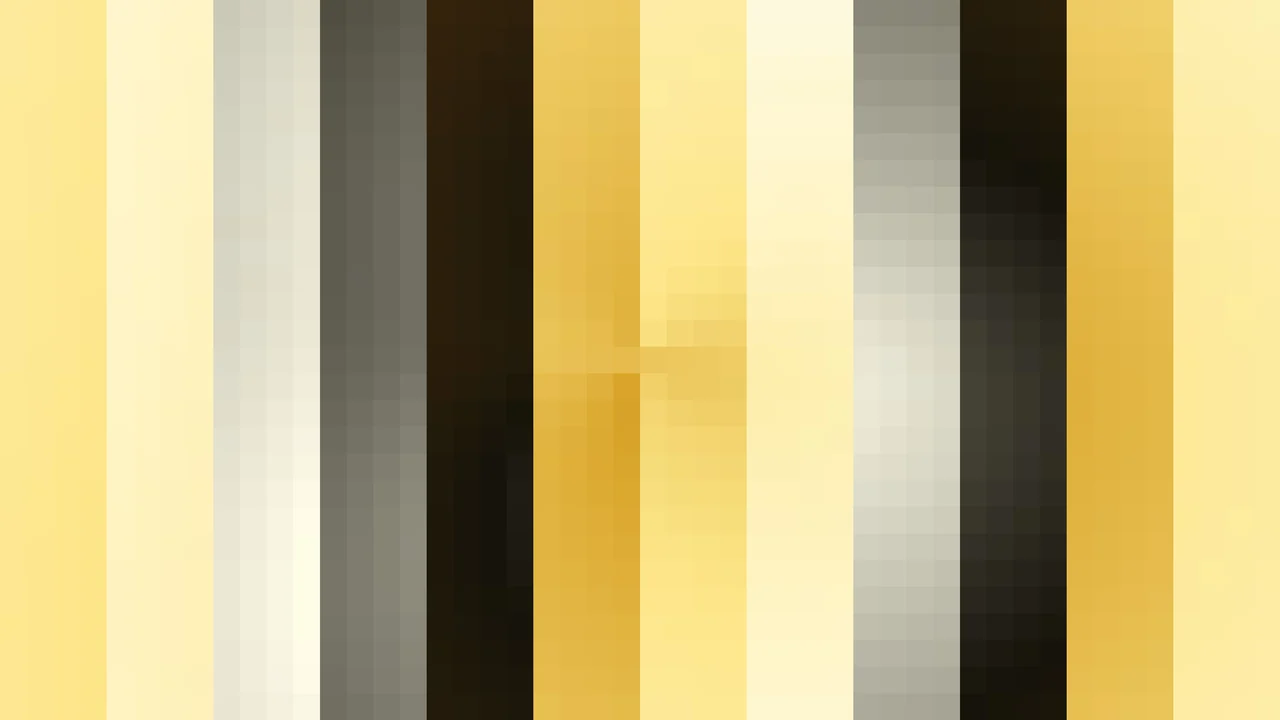 Imagen Still de Trama Fina de Píxeles Amarillo Mantequilla y Terracota en Mosaico Parpadeante | Fondo JPG 4K