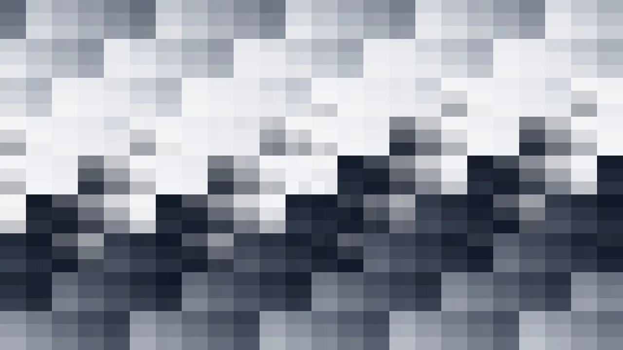 Imagen Still de Trama Fina de Píxeles Azul Cobalto y Azul Cielo en Bandas Horizontales | Fondo JPG 4K