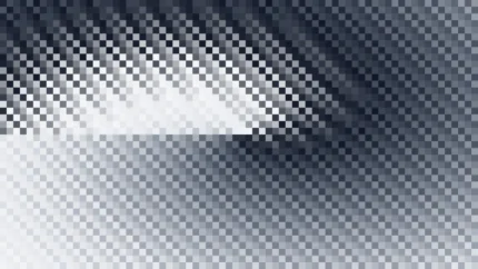 Trama fina de píxeles en tonos azul y cobalto con espiral, imagen still VJ para escenario de iglesia