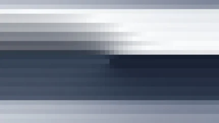 Trama fina de píxeles en tonos azul y marino con barrido vertical, imagen still VJ para escenario de iglesia