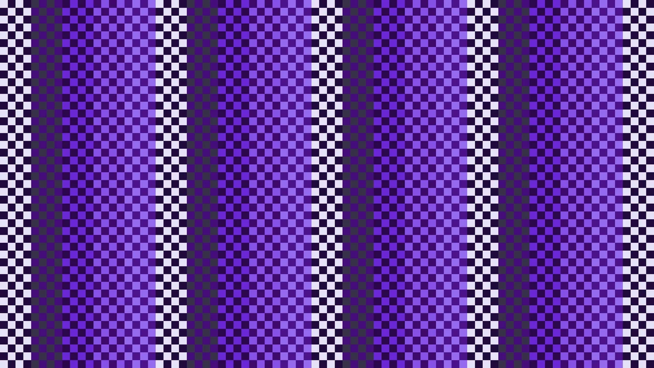 Imagen Still de Trama Fina de Píxeles Azul Violáceo y Violeta Oscuro en Damero | Fondo JPG 4K