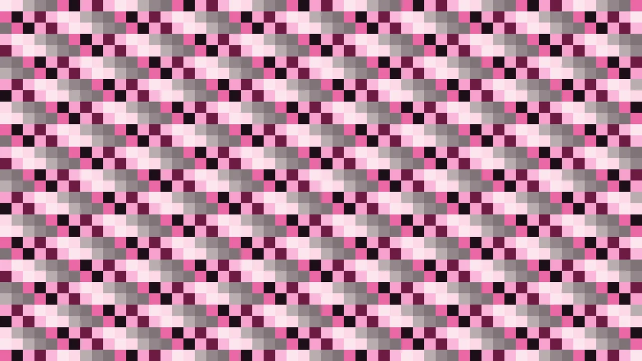 Imagen Still de Trama Fina de Píxeles Magenta y Magenta Oscuro en Damero | Fondo JPG 4K