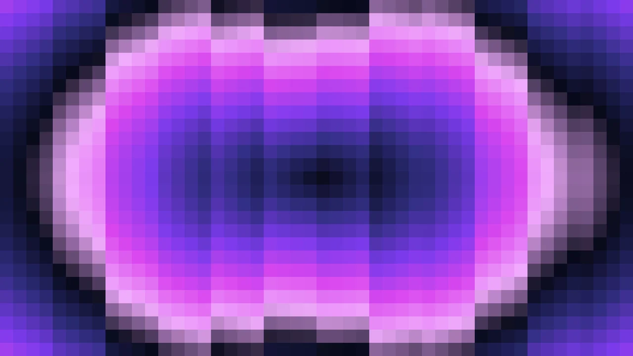 Imagen Still de Trama Fina de Píxeles Púrpura y Violeta en Ondas Concéntricas | Fondo JPG 4K