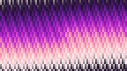 Trama fina de píxeles en tonos rojo y púrpura con barrido vertical, imagen still VJ para escenario de iglesia