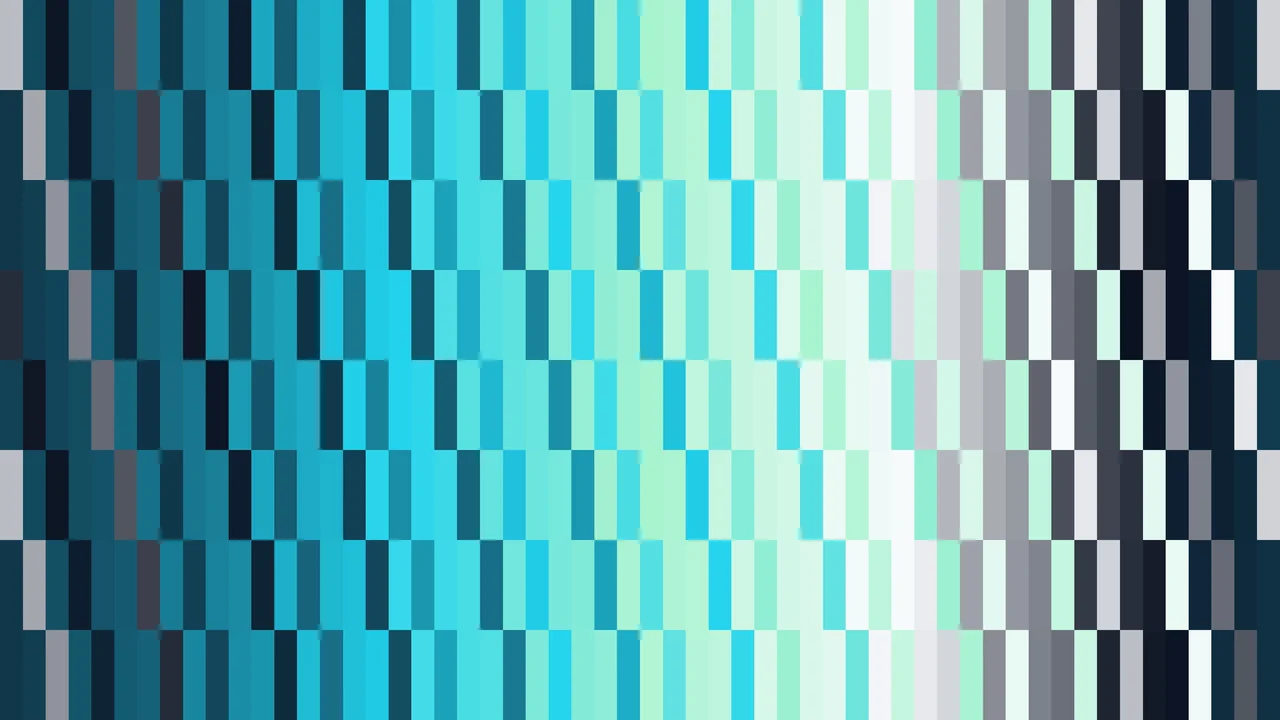 Imagen Still de Trama Fina de Píxeles Teal y Aguamarina Claro en Columnas | Fondo JPG 4K