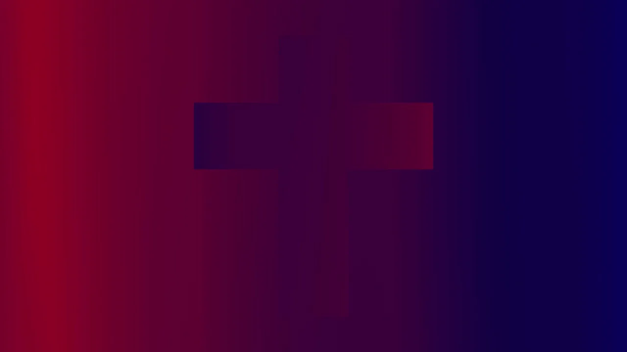 Midnight Bloom - Crimson Cross Still — fondo abstracto horizontal negro, carmesí