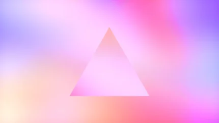 Pastel Spectrum Shapes - Triangle Fade Still — fondo abstracto horizontal pastel, rosa