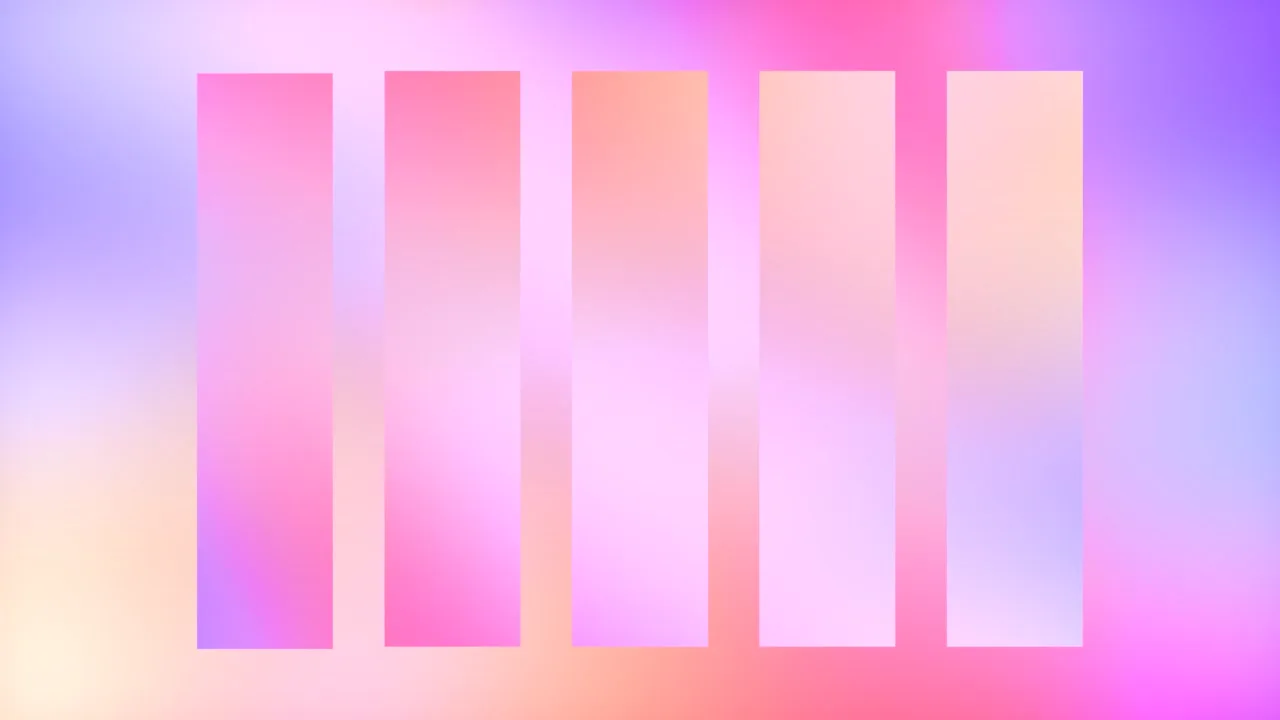 Pastel Spectrum Shapes – Vertical Rhythm Still