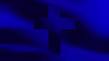 Sapphire Streams Blue - Cross Azure Orb Still — fondo abstracto horizontal azul, zafiro