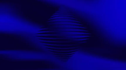Sapphire Streams Blue - Prismatic Depths Still — fondo abstracto horizontal azul, zafiro