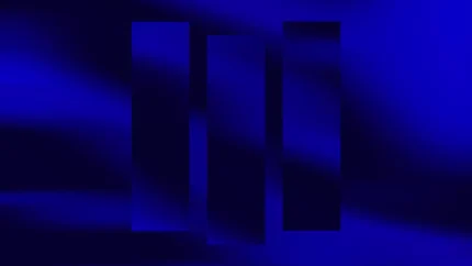 Sapphire Streams Blue - Submerged City Still — fondo abstracto horizontal azul, zafiro