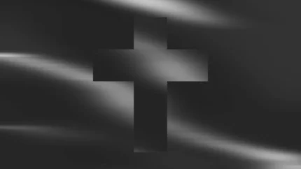 Silver Fluid - Cross & Holy Still — fondo abstracto horizontal plateado, gris