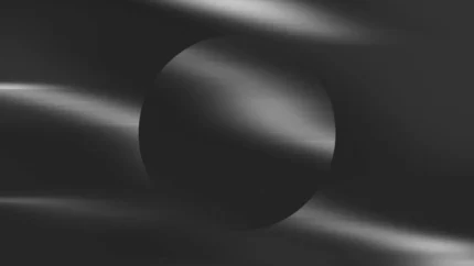 Silver Fluid - Eclipse Still — fondo abstracto horizontal plateado, gris