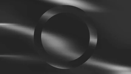 Silver Fluid - Ethereal Orb Still — fondo abstracto horizontal plateado, gris