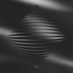 Silver Fluid - Hypnotic Swirl Still — fondo abstracto horizontal plateado, gris