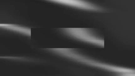Silver Fluid - Rectangular Void Still — fondo abstracto horizontal plateado, gris