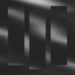 Silver Fluid - Rhythmic Pillars Still — fondo abstracto horizontal plateado, gris