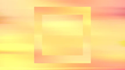 Sunrise Serene - Golden Square Still — fondo abstracto horizontal dorado, naranja