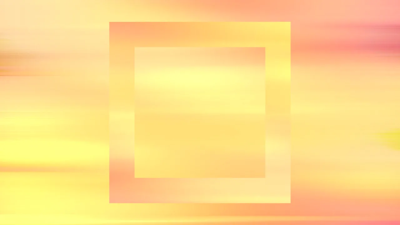 Sunrise Serene - Golden Square Still — fondo abstracto horizontal dorado, naranja