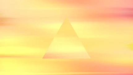 Sunrise Serene - Golden Triangle Still — fondo abstracto horizontal dorado, naranja