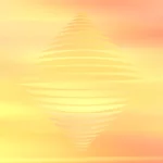 Sunrise Serene - Spinning Globe Still — fondo abstracto horizontal dorado, naranja