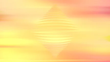 Sunrise Serene - Spinning Globe Still — fondo abstracto horizontal dorado, naranja