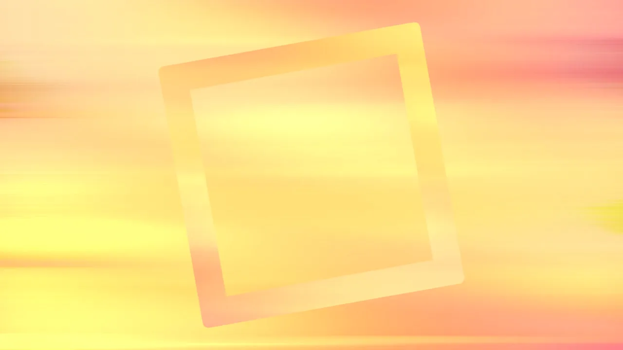 Sunrise Serene - Square Frame Still — fondo abstracto horizontal dorado, naranja