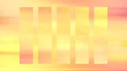 Sunrise Serene - Vertical Bars Still — fondo abstracto horizontal dorado, naranja