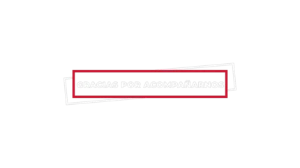 Gracias por acompañarnos — título animado transparente para iglesias