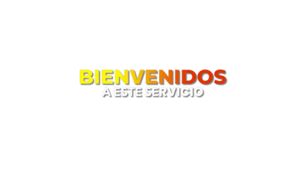 Bienvenidos a este servicio — título animado transparente para iglesias