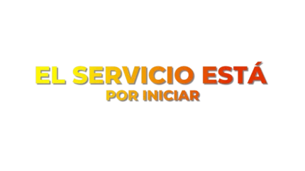 El servicio está por iniciar — título animado transparente para iglesias