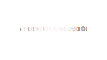 Tiempo de adoración — título animado transparente para iglesias