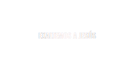 Exaltemos a Jesús — título animado transparente para iglesias