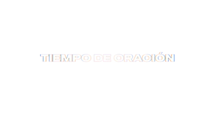 Tiempo de oración — título animado transparente para iglesias