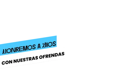 Honremos a Dios con nuestras ofrendas — título animado transparente para iglesias