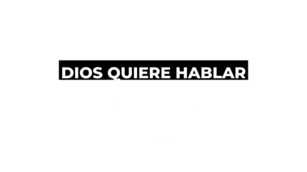 Dios quiere hablar hoy — título animado transparente para iglesias